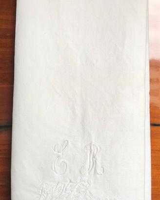 Asciugamano vintage in tela di canapa