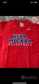 T-shirt ufficiale CSKA Mosca basket  anni 2000