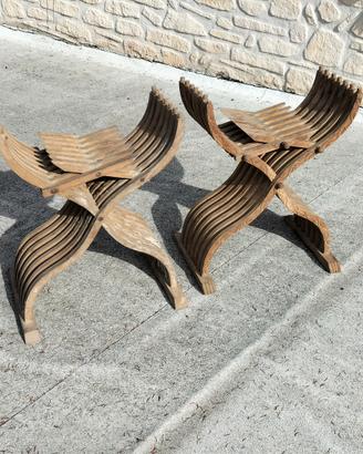 Sedie pieghevoli in legno