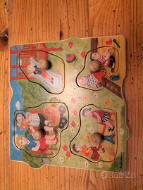 Puzzle ad incastro in legno 