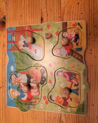 Puzzle ad incastro in legno 