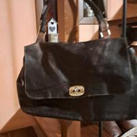 borsa in pelle invecchiata testa di moro