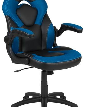 Flash Furniture Sedia Racing, Rete, Blu, Standard
