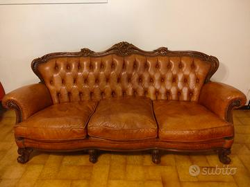 salotto classico  capitonne' divano  poltrone 