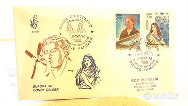 Europa '96 Donne Celebri - Busta FDC Numerata