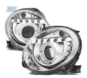 FARI FIAT 500 07-15 LUCE DIURNA OCCHI ANGEL FONDO 