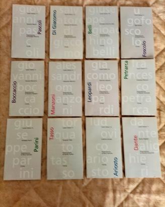 Collana di 12 libricini di grandi poeti italiani 