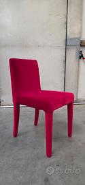 Sedia in velluto rosso | Eleganza e raffinatezza
