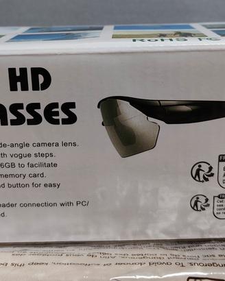 Occhiali da sole con videocamera Hd integrata