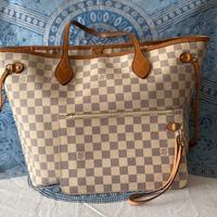 Borsa Louis Vuitton neverfull e pochette