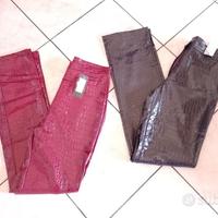 Pantaloni nr 42 e 44  ecopelle vintage