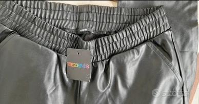 pantaloni ecopelle tg m tezenis
