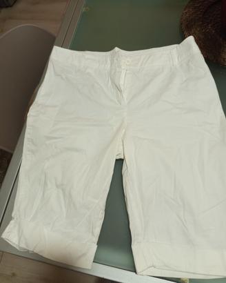 Bermuda Donna Graffio Italia Bianca Risvolto M 40L