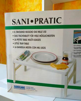  tavolino/ vassoio pieghevole bianco da appoggio