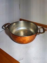 PENTOLA IN RAME DIAMETRO 24CM ALTEZZA 10 CM