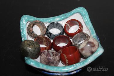 Anelli artigianali in pietra naturale Artigianale