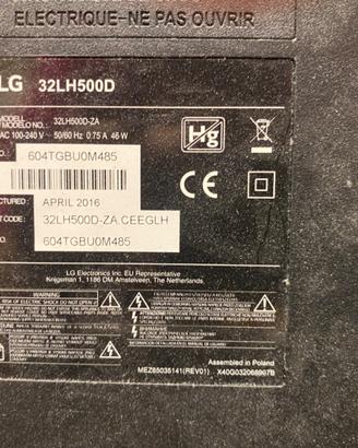 TV LG 32LH500D