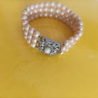 Bracciale di perle vintage di bigiotteria