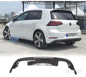 DIFFUSORE VOLKSWAGEN VW GOLF 7.5 17-20 LOOK R NERO