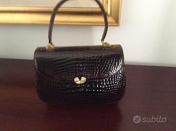 borsa in pelle di coccodrillo G. BORRI