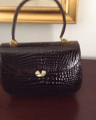 borsa in pelle di coccodrillo G. BORRI