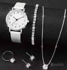 Orologio al quarzo da donna con cinturino in pelle