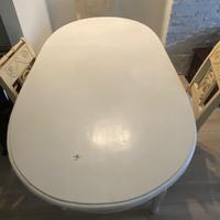 Tavolo bianco legno massello