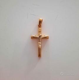 Ciondolo Oro Giallo 18 Kt Peso 4 Gr con Crocifisso