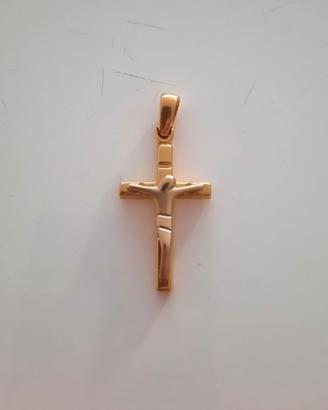 Ciondolo Oro Giallo 18 Kt Peso 4 Gr con Crocifisso