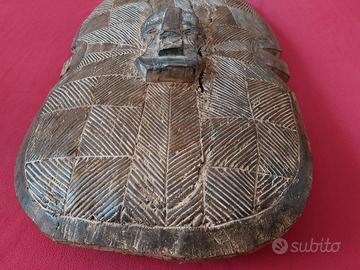 Scudo Africano Tribù Songye Zaire Legno Intagliato