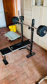 Domyos Panca+Bilanciere+4 Manubri+ 64kg pesi