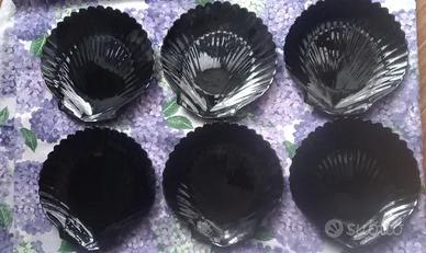 Arcopal Piatti Neri - Set 6 Pezzi