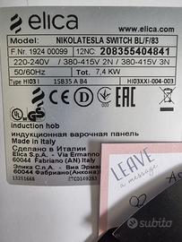 Piano Induzione Elica Nikola Tesla Switch BL/F/83