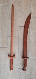 armi di legno per arti marziali (kung-fu, ecc..)