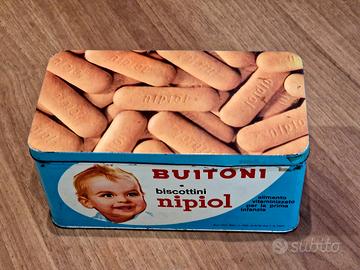 Scatola latta Buitoni nipiol