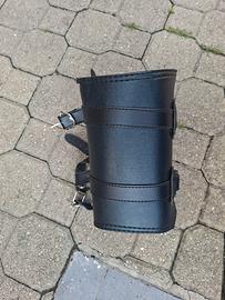 borsa laterale moto in pelle 