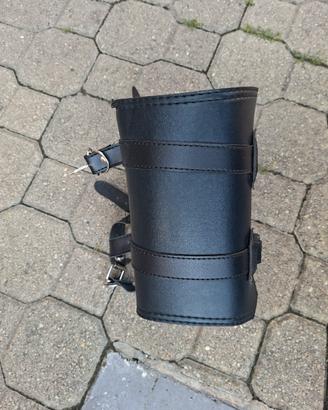 borsa laterale moto in pelle 