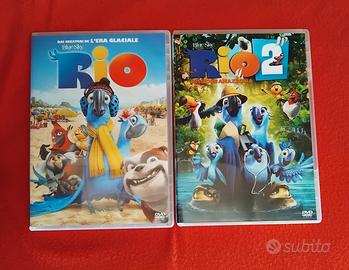 set 2 dvd Rio e Rio 2 missione Amazzonia 