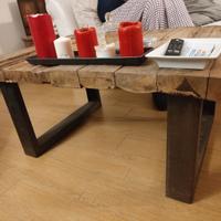 tavolo basso da salotto industrial