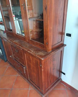 credenza antica arte povera