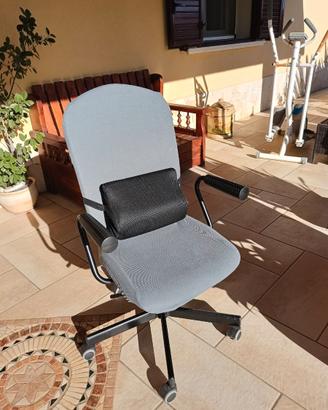 Sedia ufficio IKEA FLINTAN nera + accessori