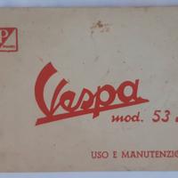 Uso e manutenzione Vespa U del 1953