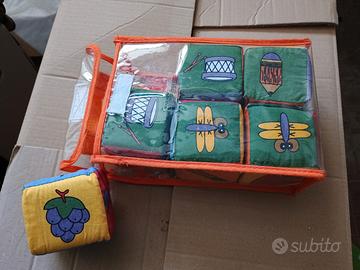 cubotti in stoffa disegnato