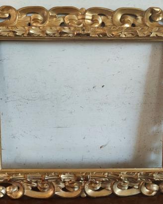 Cornice antica dorata intagliata 800 XIX