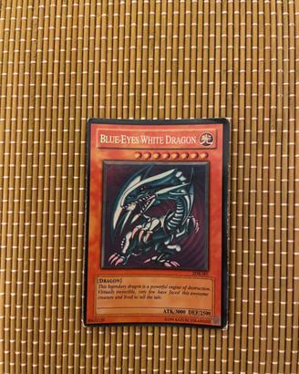 Carta Yu gi oh drago bianco occhi blu