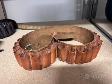 Cintura cartuccera in cuoio