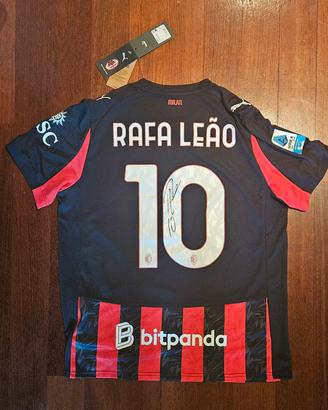 Maglia Rafa Leao Milan  Autografata NUOVA 
