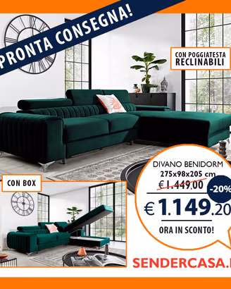 Divano letto con box NUOVO in PRONTA CONSEGNA