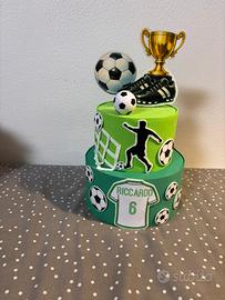 Torta finta calcio