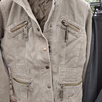 giacca di jeans grigia misura M